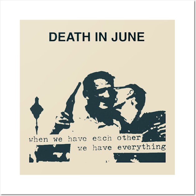 Death In June Original Aesthetic Tribute 〶 Wall Art by Terahertz'Cloth